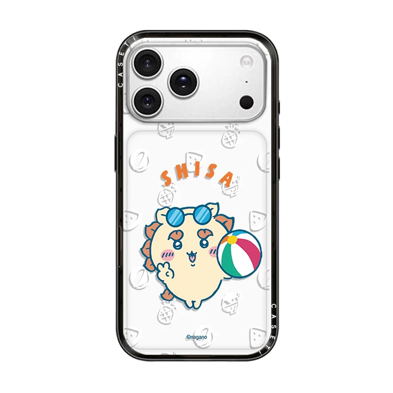 Japanese Cartoon ChiiKawa Clear with Transparent Black Frame New Version Case | Summer Time Party 12 Styles - iPhone Case 13 14 15 16 17 Pro Promax