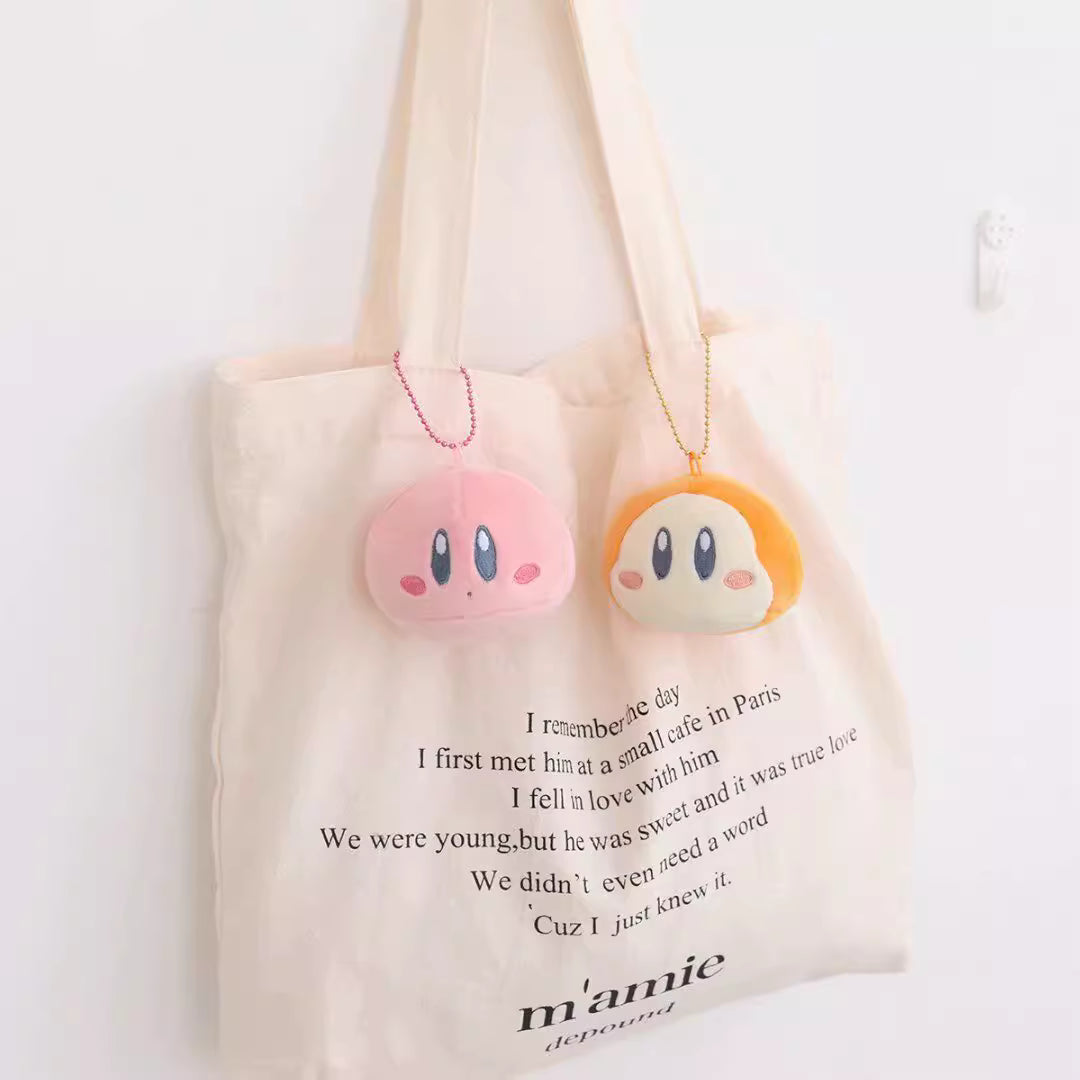 Japanese Cartoon Kirby | Kirby and Waddle Dee Plush Doll Cushion and Keychain - Kawaii items Room Decoration doll