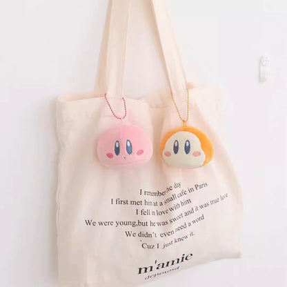 Japanese Cartoon Kirby | Kirby and Waddle Dee Plush Doll Cushion and Keychain - Kawaii items Room Decoration doll