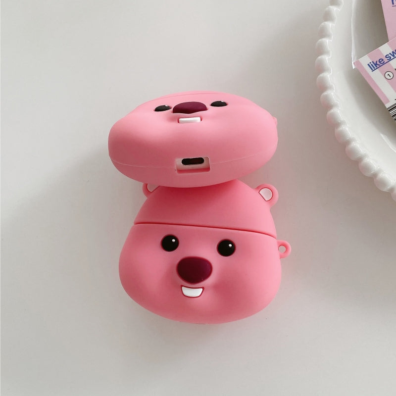 Korea Cartoon Cute Loopy | Smiling Loopy  -  AirPods AirPodsPro AirPods3 Case KawaiiGiftLand