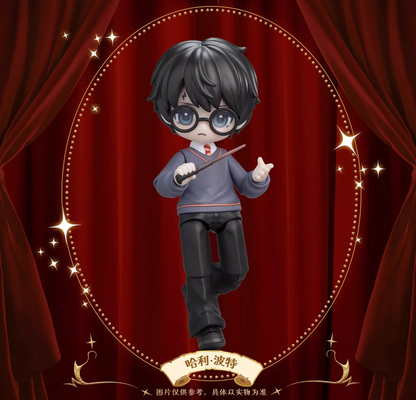 Harry Magical School Wizard Witch Push Doll | Magical School Characters 1:12 scale Ball Jointed Doll Mystery Box - Cute Kawaii Mini Doll Can Change Outfits Mystery Blind Box