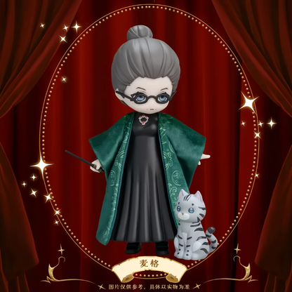 Harry Magical School Wizard Witch Push Doll | Magical School Characters 1:12 scale Ball Jointed Doll Mystery Box - Cute Kawaii Mini Doll Can Change Outfits Mystery Blind Box