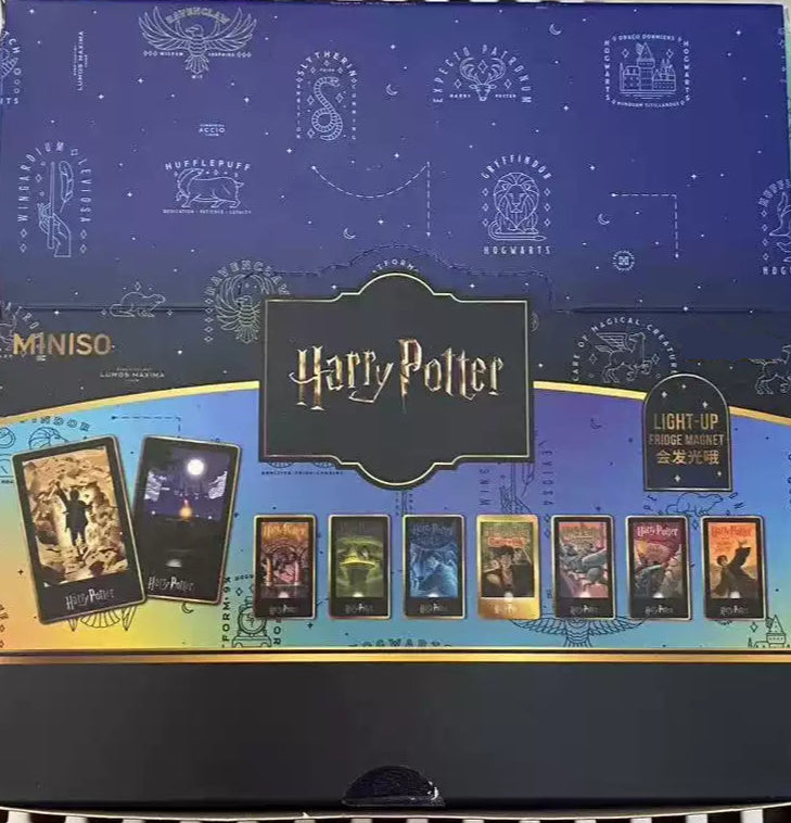 Harry Magical School Wizard Witch X Miniso | Harry Magical School Luminous Refrigerator Magnet Blind Box - Kawaii items Mystery Box