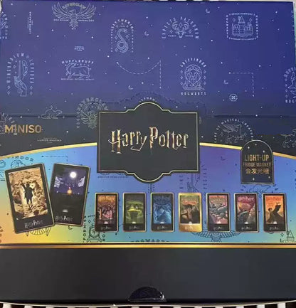 Harry Magical School Wizard Witch X Miniso | Harry Magical School Luminous Refrigerator Magnet Blind Box - Kawaii items Mystery Box