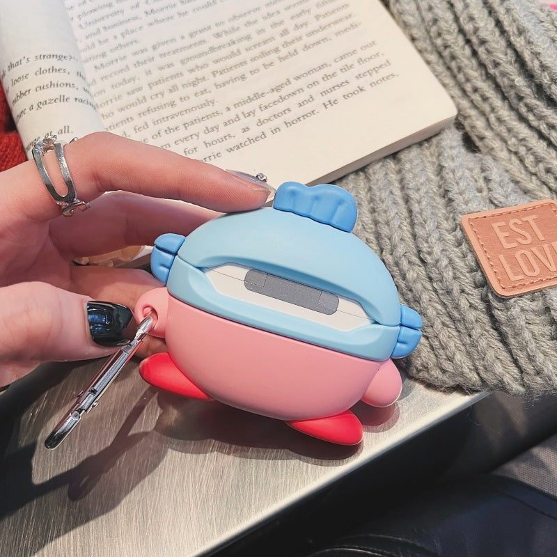 Japanese Cartoon Kirby Adventure | Cosplay Part 1 Chef Buger Shark Hangyodon Jigglypuff - AirPods AirPodsPro AirPods3 AirPods4 Case KawaiiGiftLand