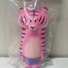 How2work Japan Artist BG Bear Lee Hu Pink Tiger Sofubi figure Soft Vinyl Rare