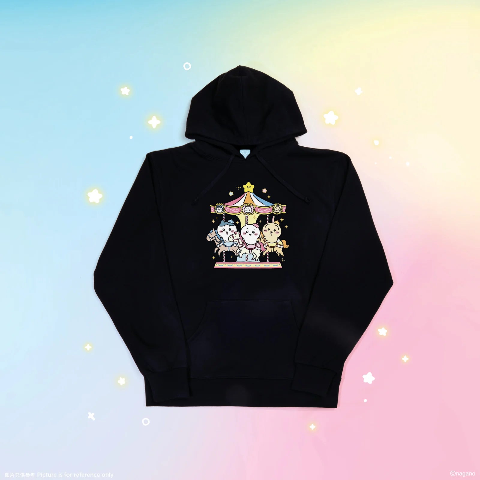 [Per-order] ChiiKawa ChiiKawa Go Round Limited Series | ChiiKawa Hachiware Usagi Cotton Hoodie - Kawaii items Room Decoration