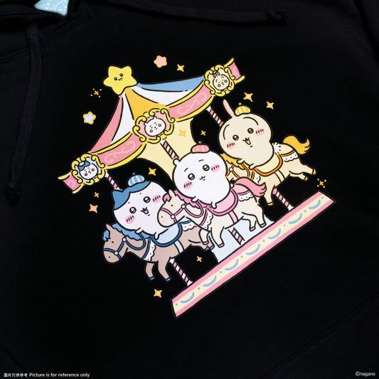 [Per-order] ChiiKawa ChiiKawa Go Round Limited Series | ChiiKawa Hachiware Usagi Cotton Hoodie - Kawaii items Room Decoration