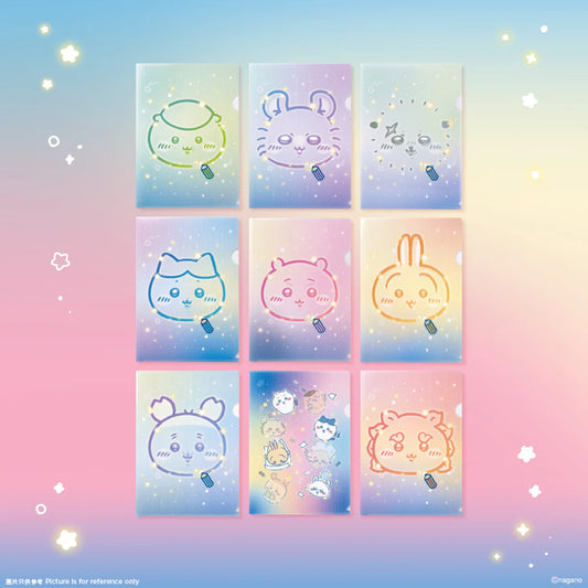 [Per-order] ChiiKawa ChiiKawa Go Round Limited Series | ChiiKawa Hachiware Usagi Momonga Kurimanju Rakko Shisa Crab Cute A4 Lenticular Folder Mystery Box - Kawaii items Blind Box