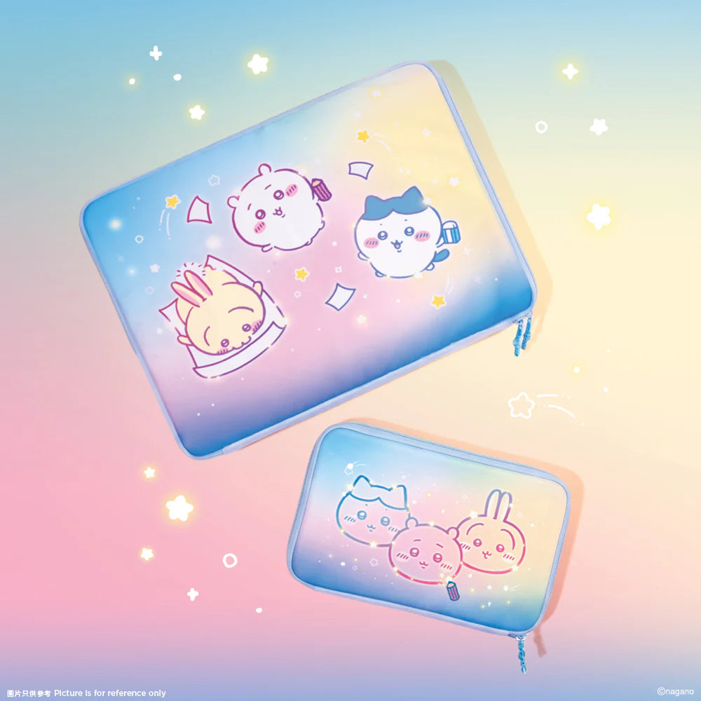 [Per-order] ChiiKawa ChiiKawa Go Round Limited Series | ChiiKawa Hachiware Usagi Cute Travel Organiser Bag Set (Set of 2) - Kawaii items Room Decoration