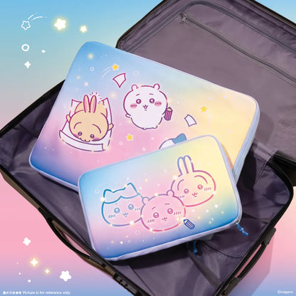 [Pre-order] ChiiKawa ChiiKawa Go Round Limited Series | ChiiKawa Hachiware Usagi Cute Travel Organiser Bag Set (Set of 2) - Kawaii items Room Decoration