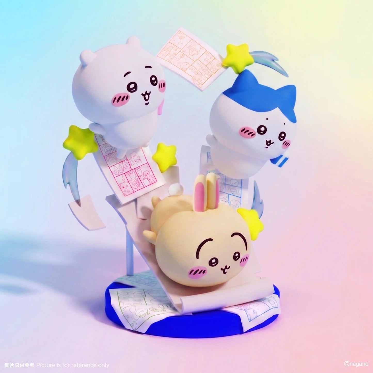 ChiiKawa ChiiKawa Go Round Limited Series | ChiiKawa Hachiware Usagi Glow In Dark Figure - Kawaii items Room Decoration