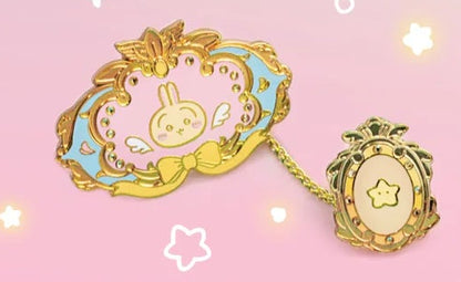 [Pre-order]  ChiiKawa ChiiKawa Go Round Limited Series | ChiiKawa Hachiware Usagi Momonga Kurimanju Rakko Shisa Crab Cute Metal Pin Badge Mystery Box - Kawaii items Blind Box