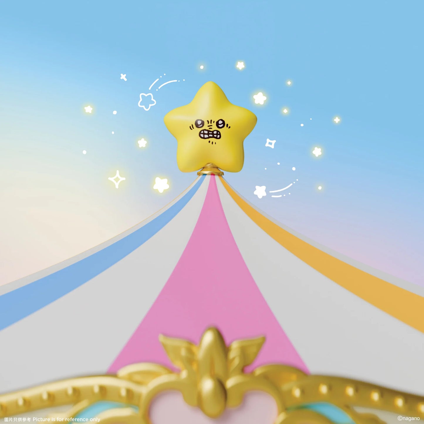 [Pre-order] ChiiKawa ChiiKawa Go Round Limited Series | ChiiKawa Hachiware Usagi Momonga Kurimanju Rakko Riding Carousel Music Box - Kawaii items Room Decoration