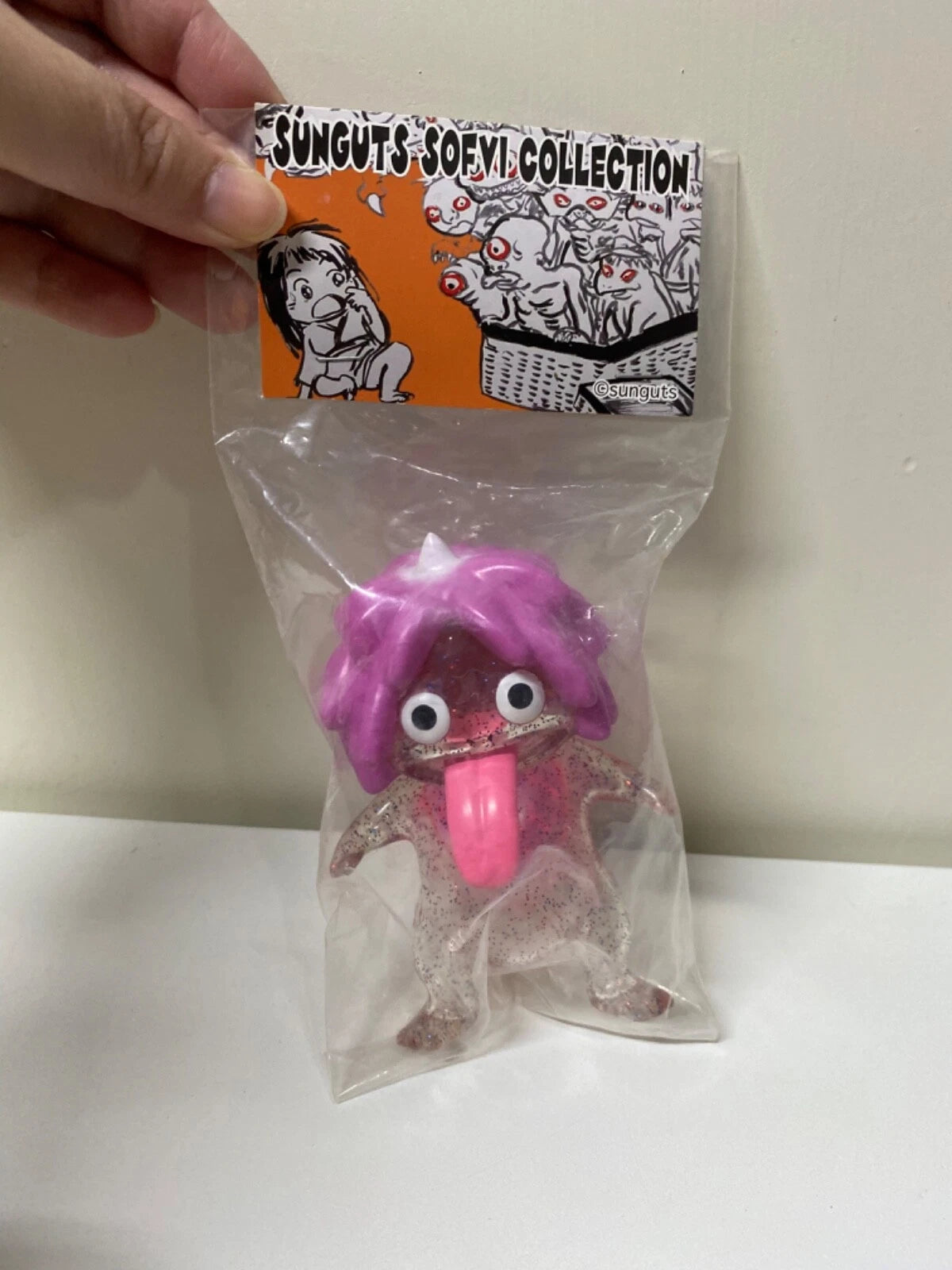 Japan Sunguts Factory Sofvi Collection Exclusive Uraname Kappa Pink Glitter Rare