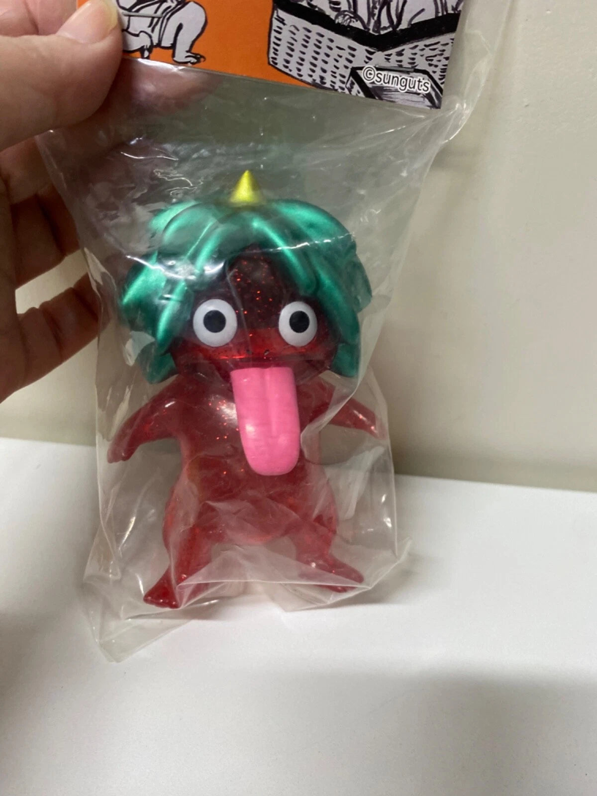 Japan Sunguts Factory Sofvi Collection Exclusive Uraname Kappa Red Glitter Rare