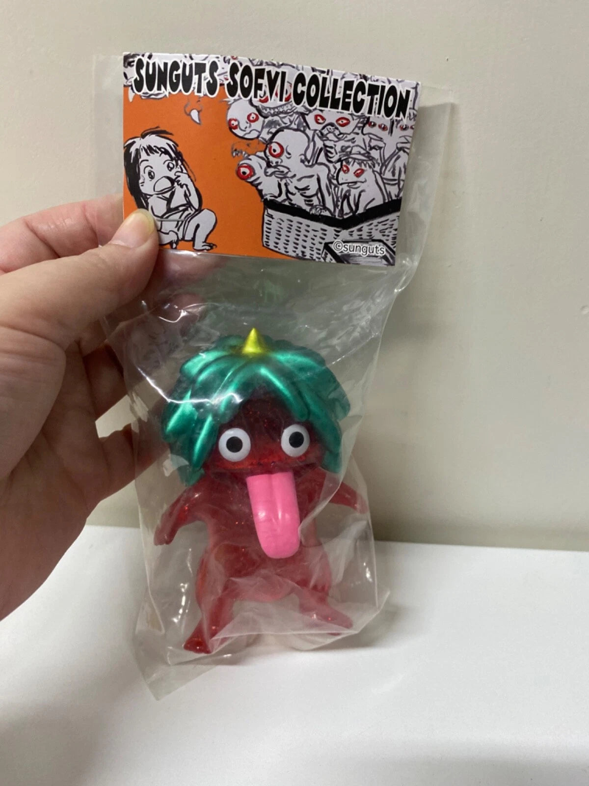 Japan Sunguts Factory Sofvi Collection Exclusive Uraname Kappa Red Glitter Rare