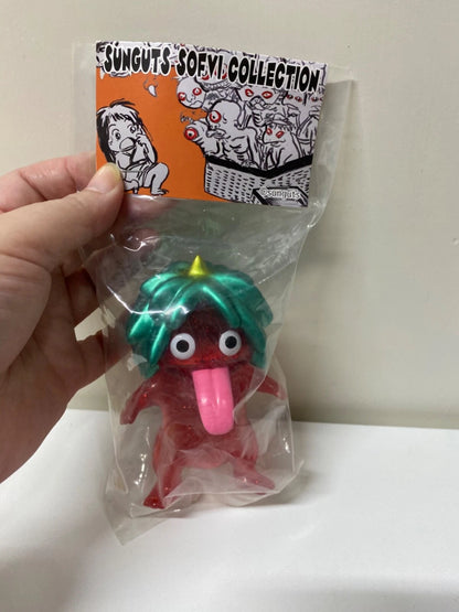 Japan Sunguts Factory Sofvi Collection Exclusive Uraname Kappa Red Glitter Rare