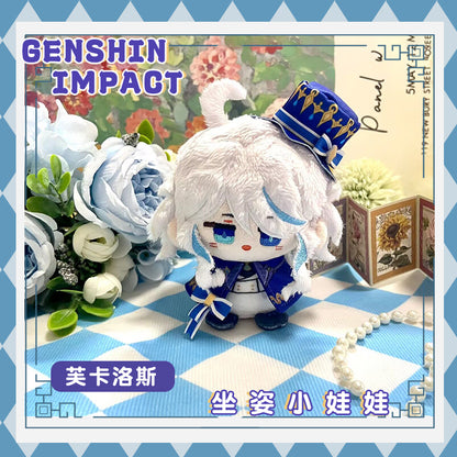 Game Character Genshin Keychain | Furina de Fontaine Neuvillette Wriothesley Clorinde Navia Caspar Cute Kawaii 12cm Doll - Cute Kawaii Item