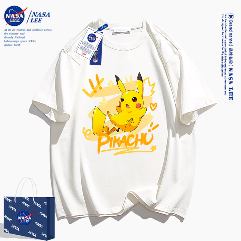 Japanese Cartoon Pokemon Casual Style T-Shirt Series | Pikachu with Heart - Kawaii Fashion Items