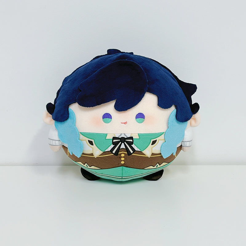 Game Character Genshin Ball Plush Doll | Zhongli Tartaglia Xiao Kinich Venti Furina de Fontaine Cute Kawaii 12cm Doll - Cute Kawaii Item