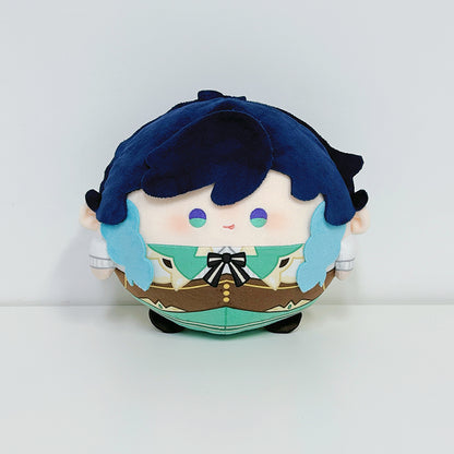 Game Character Genshin Ball Plush Doll | Zhongli Tartaglia Xiao Kinich Venti Furina de Fontaine Cute Kawaii 12cm Doll - Cute Kawaii Item
