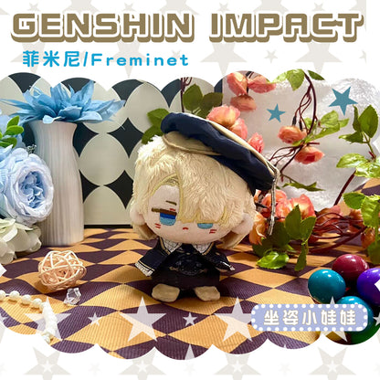 Game Character Genshin Keychain | Lyney Lynette Freminet Cute Kawaii 12cm Doll - Cute Kawaii Item