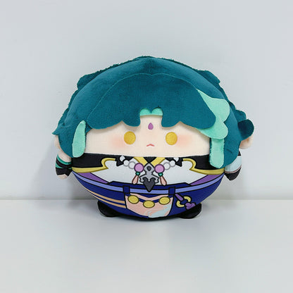 Game Character Genshin Ball Plush Doll | Zhongli Tartaglia Xiao Kinich Venti Furina de Fontaine Cute Kawaii 12cm Doll - Cute Kawaii Item