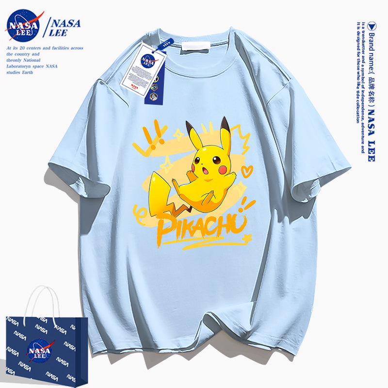 Japanese Cartoon Pokemon Casual Style T-Shirt Series | Pikachu with Heart - Kawaii Fashion Items