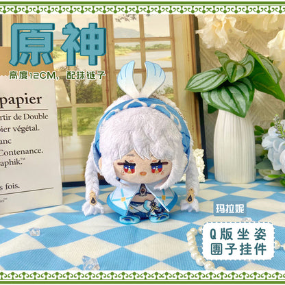 Game Character Genshin Keychain | Mualani Kachina Citlali Mavuika Kinich Cute Kawaii 12cm Doll - Cute Kawaii Item