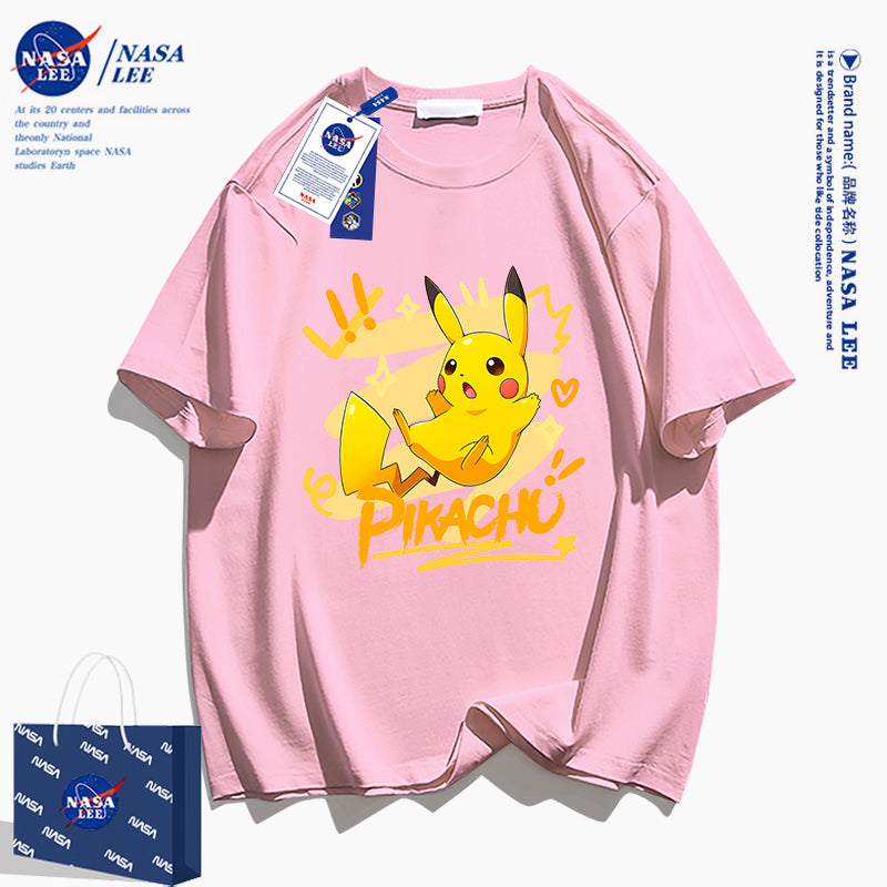 Japanese Cartoon Pokemon Casual Style T-Shirt Series | Pikachu with Heart - Kawaii Fashion Items
