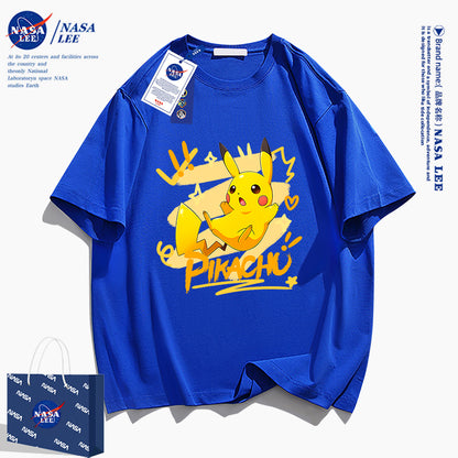 Japanese Cartoon Pokemon Casual Style T-Shirt Series | Pikachu with Heart - Kawaii Fashion Items