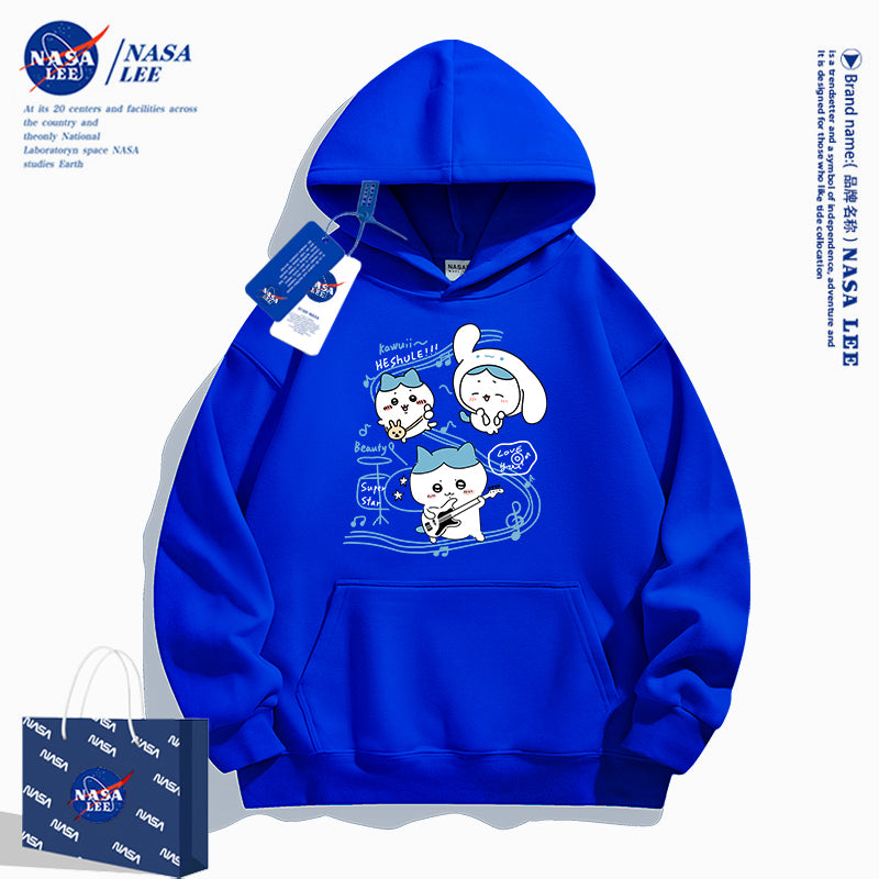 Japanese Cartoon ChiiKawa Casual Style Hoodie Series | Hachiware Play Music Cinnamoroll Outing - Kawaii Fashion Items