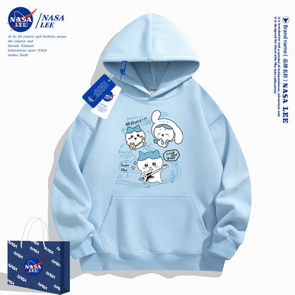 Japanese Cartoon ChiiKawa Casual Style Hoodie Series | Hachiware Play Music Cinnamoroll Outing - Kawaii Fashion Items