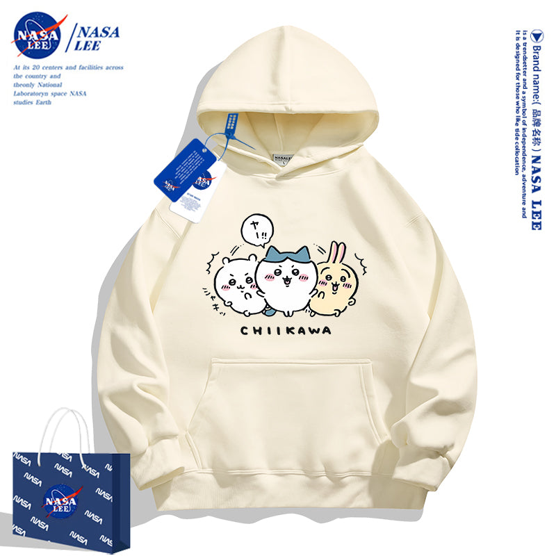 Japanese Cartoon ChiiKawa Casual Style Hoodie Series | Chiikawa Hachiware Usagi Oshi - Kawaii Fashion Items