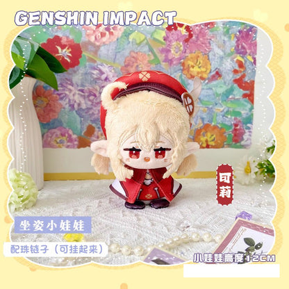 Game Character Genshin Keychain | Sangonomiya Kokomi Keqing Klee Cute Kawaii 12cm Doll - Cute Kawaii Item