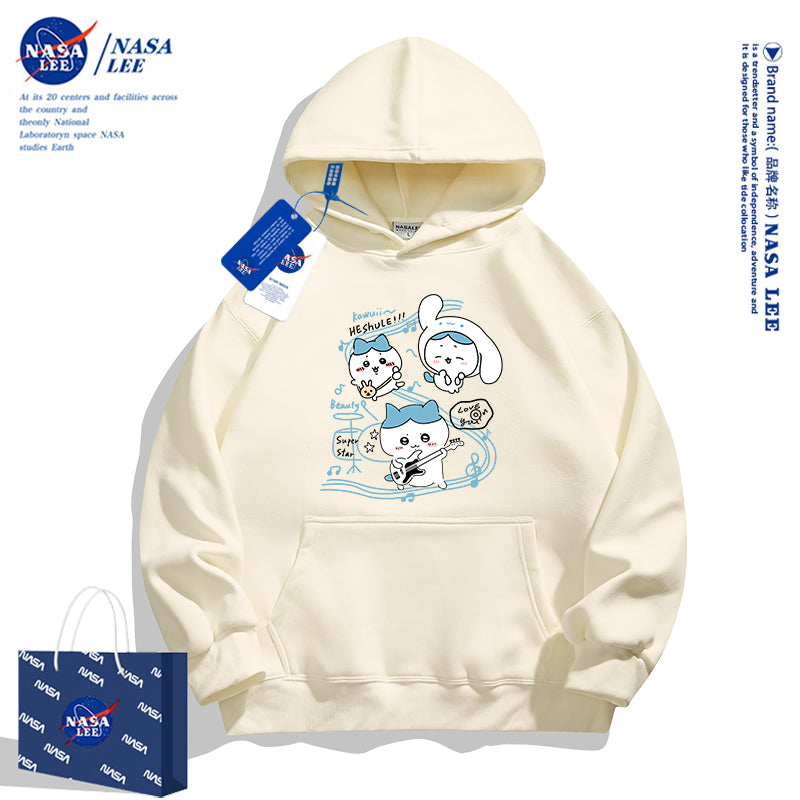 Japanese Cartoon ChiiKawa Casual Style Hoodie Series | Hachiware Play Music Cinnamoroll Outing - Kawaii Fashion Items