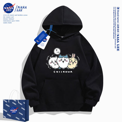 Japanese Cartoon ChiiKawa Casual Style Hoodie Series | Chiikawa Hachiware Usagi Oshi - Kawaii Fashion Items