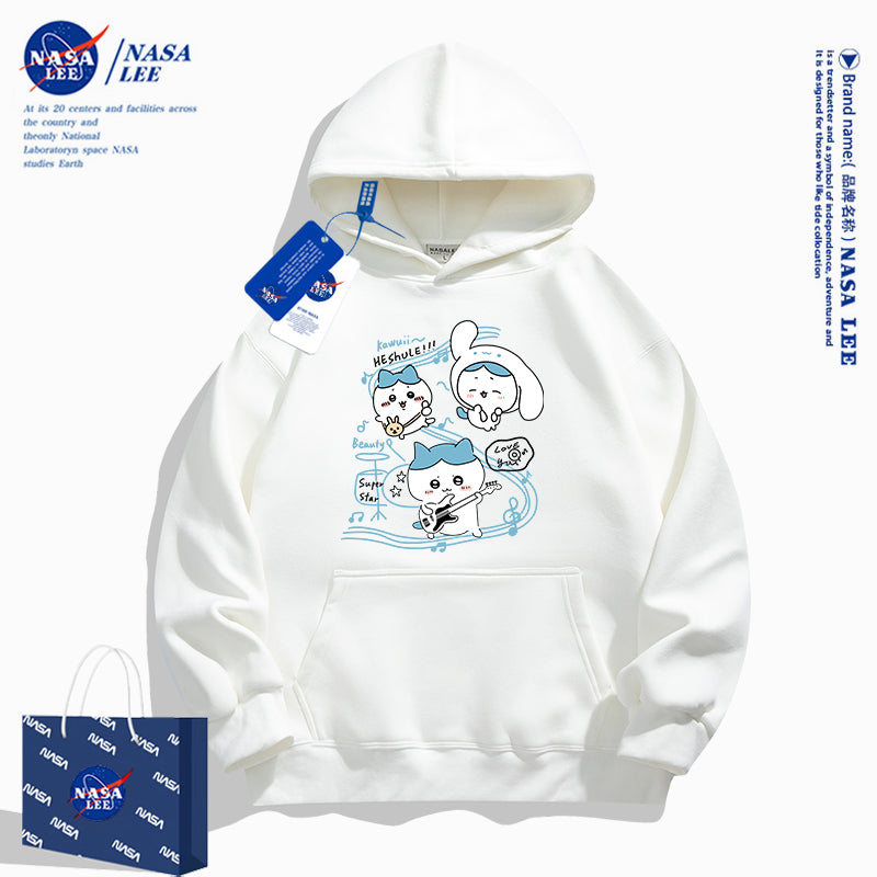 Japanese Cartoon ChiiKawa Casual Style Hoodie Series | Hachiware Play Music Cinnamoroll Outing - Kawaii Fashion Items