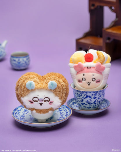 [Pre-order] ChiiKawa ChiiKawa Days Shanghai Limited Series | ChiiKawa Hachiware Usagi Momonga Kurimanju Rakko Shisa Crab in Different Food Costume Cute Plush Doll Keychain - Kawaii items Room Decoration Doll