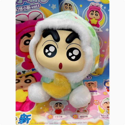 Japanese Cartoon Crayon Shin-chan Cosplay Fantasy Series 1 | Shiro Action Kamen ChocoBi Buriburi Sheep Pajamas - Figure Collectable Toys Mystery Blind Box - KawaiiGiftLand