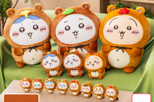 Japan ChiiKawa Japanese Raccoon Dog Tanuki Lottery | Prize A B C - ChiiKawa Hachiware Usagi Momonga Kurimanju Rakko Shisa Crab Giant Plush Doll Cushion Keychain - Kawaii items Room Decoration
