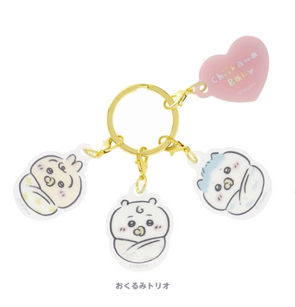 Japan ChiiKawa Baby Series | ChiiKawa Hachiware Usagi Baby and Star Costume Plastic Keychain - Kawaii items Room Decoration