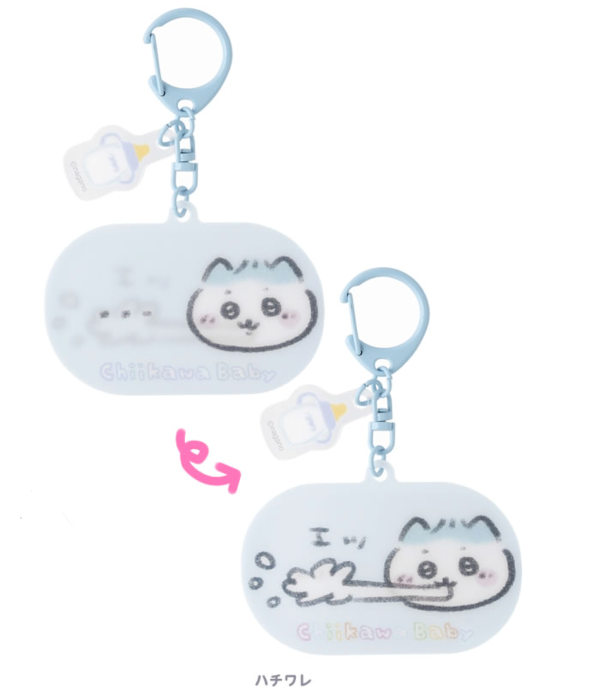 [Per-order] Japan ChiiKawa Baby Series | ChiiKawa Hachiware Usagi Ode Golbin Plastic Lenticular Keychain - Kawaii items Room Decoration