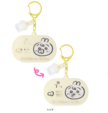 [Per-order] Japan ChiiKawa Baby Series | ChiiKawa Hachiware Usagi Ode Golbin Plastic Lenticular Keychain - Kawaii items Room Decoration
