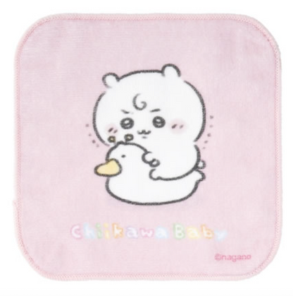 Japan ChiiKawa Baby Series | ChiiKawa Hachiware Usagi Cute Baby Sitting on Duck Toilet Handkerchief - Kawaii items Room Decoration