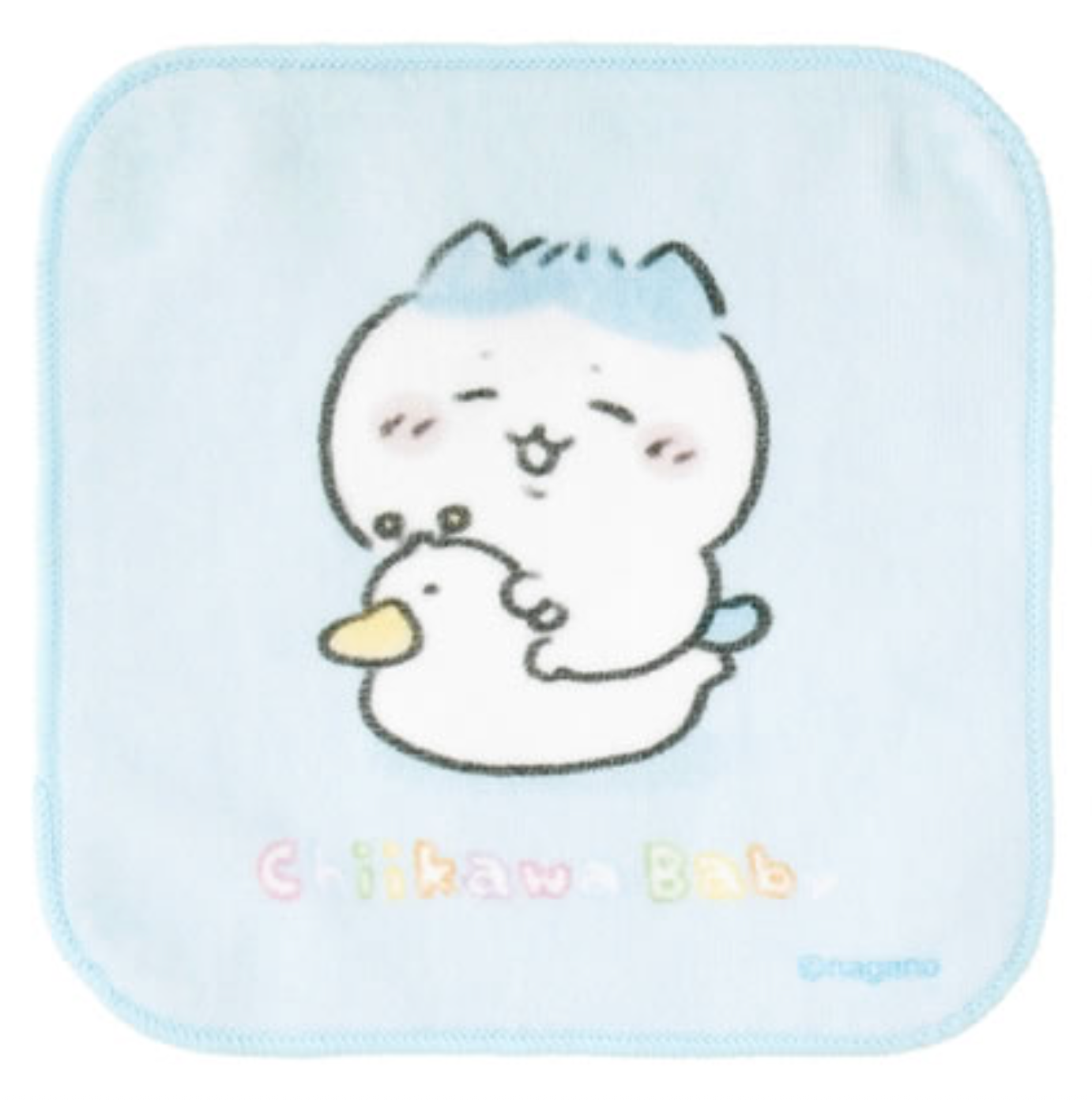Japan ChiiKawa Baby Series | ChiiKawa Hachiware Usagi Cute Baby Sitting on Duck Toilet Handkerchief - Kawaii items Room Decoration