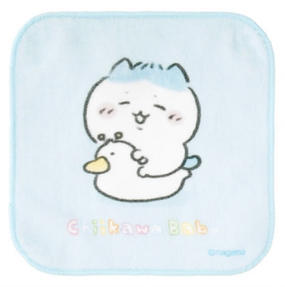 Japan ChiiKawa Baby Series | ChiiKawa Hachiware Usagi Cute Baby Sitting on Duck Toilet Handkerchief - Kawaii items Room Decoration