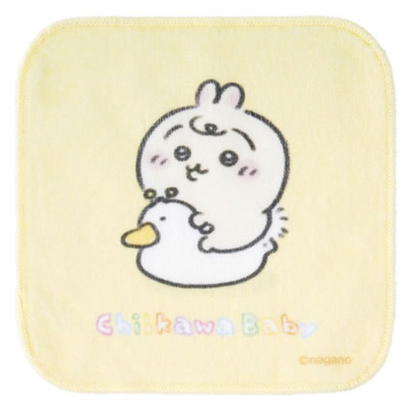 Japan ChiiKawa Baby Series | ChiiKawa Hachiware Usagi Cute Baby Sitting on Duck Toilet Handkerchief - Kawaii items Room Decoration