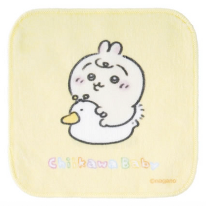 Japan ChiiKawa Baby Series | ChiiKawa Hachiware Usagi Cute Baby Sitting on Duck Toilet Handkerchief - Kawaii items Room Decoration